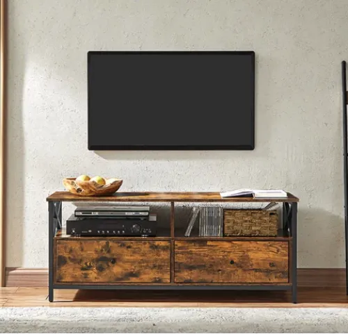 Тумба под телевизор Leobert Kamila в стиле Loft с 2 ящиками