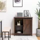Image 2 for Кухонный комод-буфет Costway Sideboard с амбарной раздвижной дверцей лофт рустик