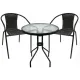 Image 1 for Садові меблі Chomik BISTRO стіл та 2 стільці чорний