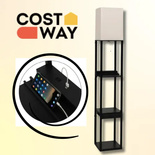 Сочетание полки, торшера и зарядной станции