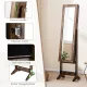 Image 8 for Дзеркало шафа підлогова Costway Rustic для біжутерії лофт коричневий