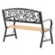 Image 3 for Лавка для саду Chomik GARDEN LINE SUNNY з декоративною спинкою
