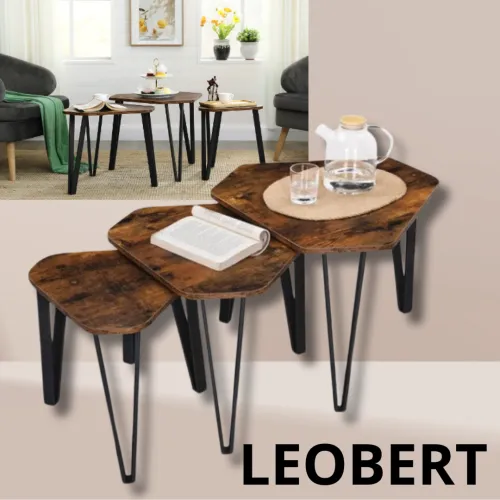 Столики разного размера в стиле лофт