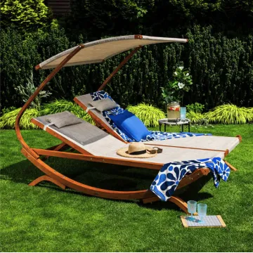 Садовий шезлонг Di Volio Pionza двомісний бежевий