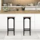 Image 6 for Комплект барных стульев Costway Urban Loft с подставкой для ног коричневый #JV10666CF-2