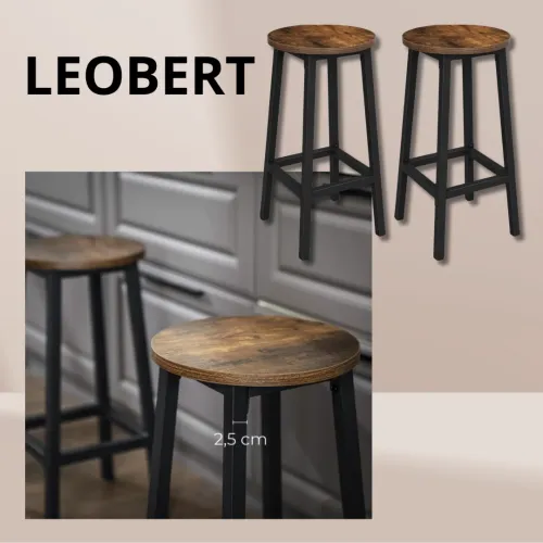 Набор из 2-х барных стульев в стиле Loft: