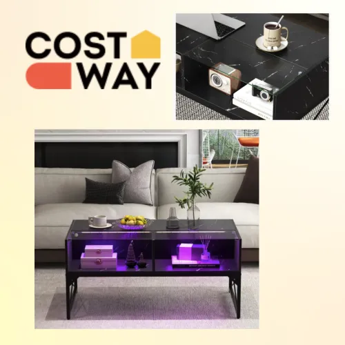 Стільниця - мармур та скло