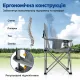 Image 7 for Крісло туристичне розкладне Costway CampTitan з термосумкою та чохлом сірий