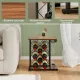 Image 8 for Стеллаж винный Costway Compact Beverage Bar 6 деревянный с держателем для бокалов