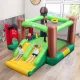 Image 3 for Надувний батут Costway FarmYard Jump & Slide ігровий центр дитячий з подвійною гіркою + компресор