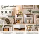Image 7 for Комплект прикроватных тумб Costway S-Cube Side Table Set 2 шт S-образный белый