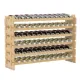 Стелаж винний Costway Modular Wine дерев'яний на 72 пляшки