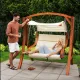 Image 2 for Садовые качели Di Volio Pergia двухместная бежевый