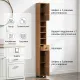 Image 7 for Шафа-пенал у ванну Costway Slim Tower вузька з шухлядою натуральний