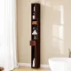 Image 2 for Шафа-пенал у ванну Costway Slim Tower вузька з шухлядою темно коричневий