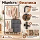 Image 6 for Підлогова вішалка для одягу Costway Garment Rack з комодом на 3 шухляди сірий