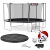 Батут Hop-Sport 14ft (427см) чорно-синій з внутрішньою сіткою