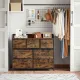 Image 6 for Комод Leobert Brille із текстильними ящиками в стилі Loft