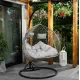 Image 4 for Подвесное кресло-кокон Di Volio Foggio двухместное серый