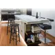 Image 3 for Барный стул Costway Eugad 2 штуки с подставкой для ног черный