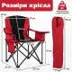 Image 7 for Крісло кемпінгове Costway Cooler розкладне XXL з термосумкою та підсклянником червоний