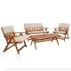 Image 5 for Комплект садових меблів Di Volio Lusiano складаний бежевий