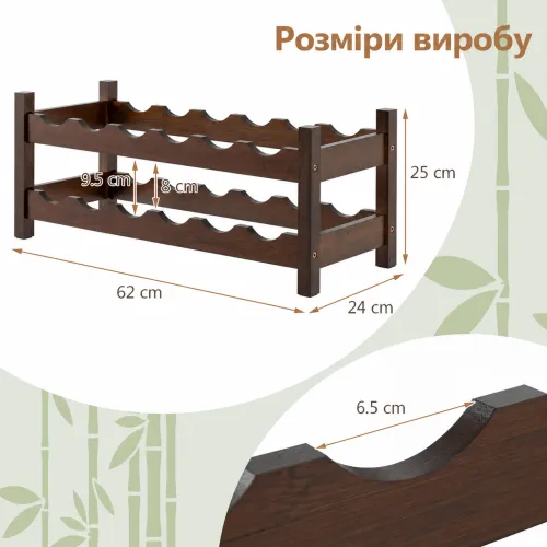 Компактна винна стійка - більше порядку на кухонній стільниці