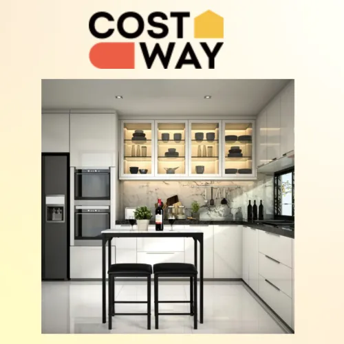 Сучасний столовий набір у мармуровому дизайні