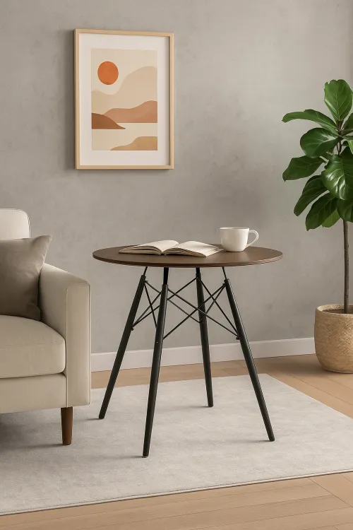 Стол круглый Leobert Todi 80см ясень