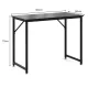 Image 9 for Письменный стол Costway Homart со стальным каркасом черный