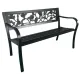 Image 2 for Лавка для саду Chomik GARDEN LINE ROSE сталева з декоративною спинкою