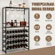 Image 4 for Винный стеллаж Costway Wine Rack 140 в стиле лофт на 4 яруса