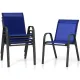 Image 3 for Комплект садових стільців Costway Patio з підлокітниками синій