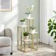 Image 3 for Стелаж для квітів Leobert Versailles на 4 полиць, золотистий