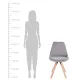 Image 7 for Туалетний столик Jumi Scandi LED + крісло Saida сірий