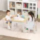 Image 3 for Комплект детской мебели Costway Kids Set 2-in-1 Desk стол и 2 стулья с двухсторонней столешницей-доской