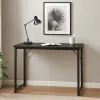 Письменный стол Costway Homart со стальным каркасом черный