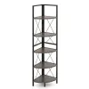 Стелаж кутовий Costway SpaceSaver Tower 160 на 5 полиць Loft
