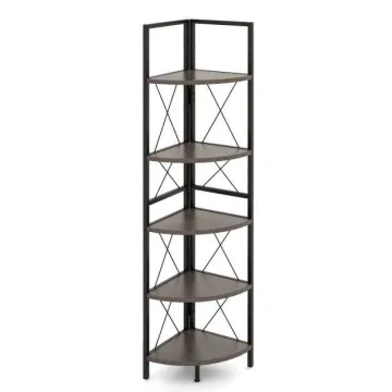 Стелаж кутовий Costway SpaceSaver Tower 160 на 5 полиць Loft