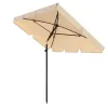 Парасоля садова Di Volio Ankona бежева 200х125см з нахилом та чохлом