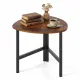 Image 4 for Журнальний столик Costway Tripod Coffee Table трикутний лофт коричневий
