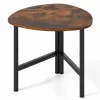 Журнальный столик Costway Tripod Coffee Table треугольный лофт коричневый