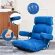 Image 9 for Крісло-диван Costway Mary підлогове з підлокітниками синій