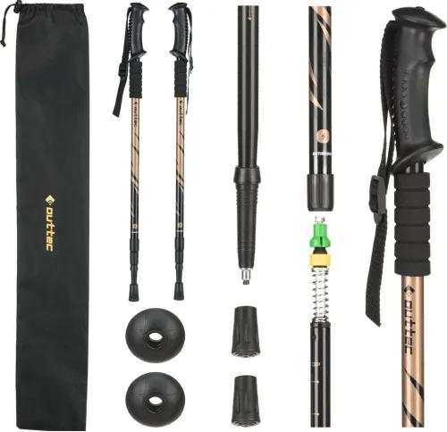 Трекинговые палки Outtec карбоновые 3-х секционные 65-135см Anti-shock