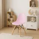 Детский стульчик Leobert Zubi со спинкой розовый