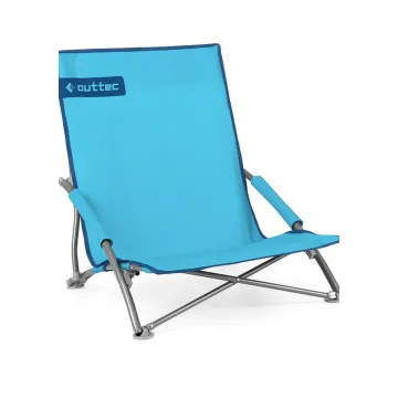Пляжне крісло шезлонг Outtec Easy Go складане бірюза