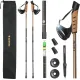 Трекинговые палки Outtec карбоновые 3-х секционные 65-135см Anti-shock