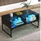 Image 3 for Журнальний стіл Costway Moderne з підсвіткою чорний