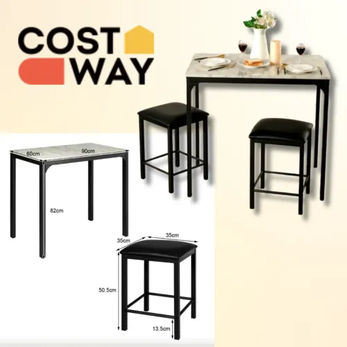 Великий стіл з табуретами