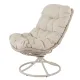 Image 8 for Крісло-кокон садове обертове Di Volio Melia компактне для балкона бежевий